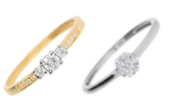 Goldringe mit Diamanten